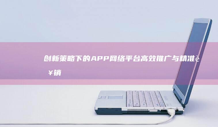 创新策略下的APP网络平台高效推广与精准营销